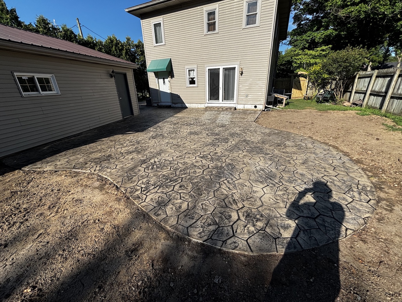 Personalized concrete driveway